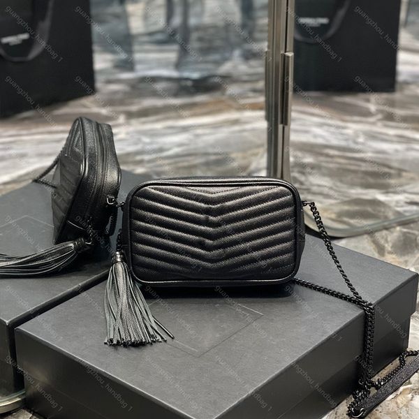 

lou camera bag designer bag quilted bags tassel bag women mini crossbody wallet chain shoulder bag with box