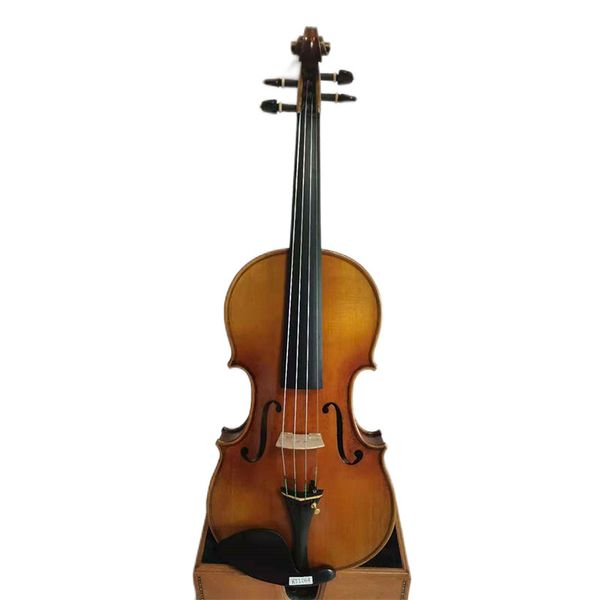 

master 4/4 violin solid flamed maple back spruce complete hand carved k1764