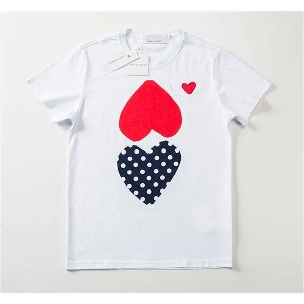 

play fashion mens t-shirts designer red heart shirt casual tshirt cotton embroidery short sleeve summer t-shirt hbri vpgu, White;black