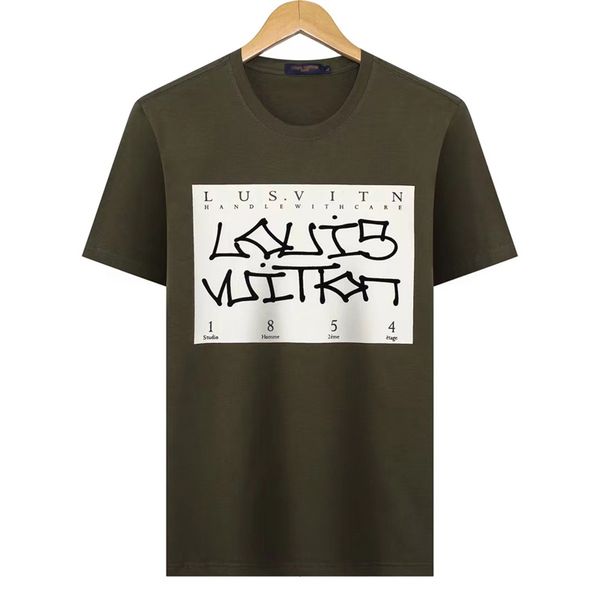 

designers plus men's t-shirts & polos round neck embroidered and printed polar style summer wear with street pure cotton, White;black