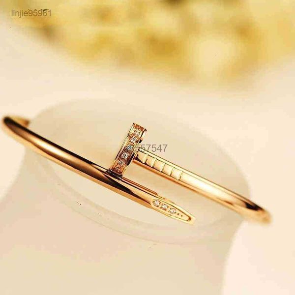 

juste a clou bracelet luxury jewelry set auger lovers men and women 16 19 cm gold rose sier275uq2jj, Black