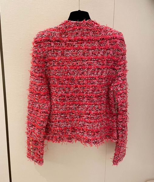 

ba1 main women's outerwear jackets coats luxury brand designer anagram logo denim classical houndstooth jacket 23 early autumn new shor, Black;brown