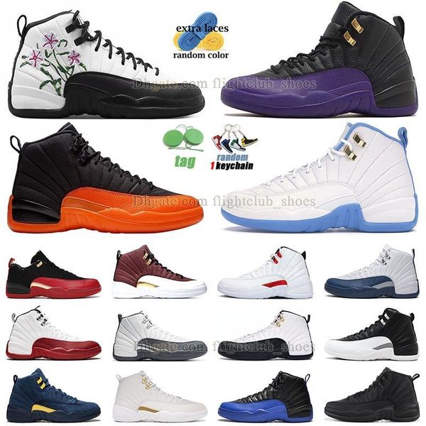 

jumpman 12s basketball shoes for men women trainers brilliant orange black taxi hyper royal utility university gold field purple cherry gym