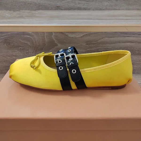 

2023 new leather belt flat shoes for women loafers satin bowknot casual summer rome dress dance shoes woman, Black