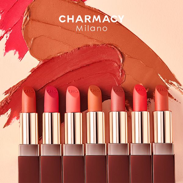 

lipstick charmacy soft satin matte lipstick makeup 15 colors red lip stick waterproof long lasting lipstick lips beauty cosmetic 230706