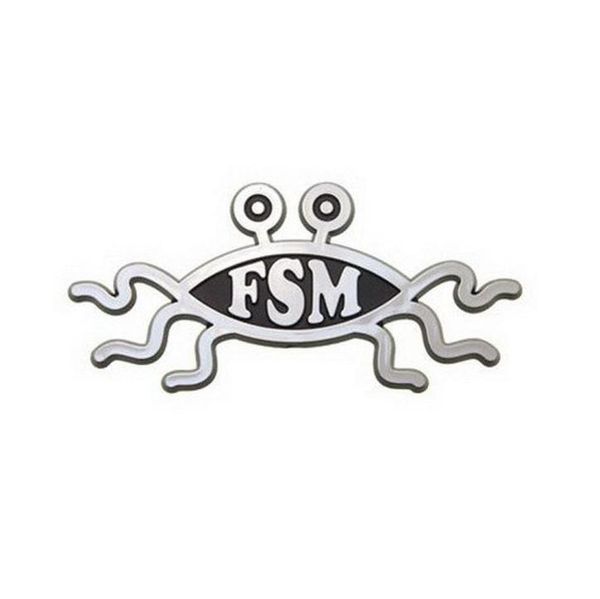 

fsm flying spaghetti monster car emblem0123456789102712011, Gray