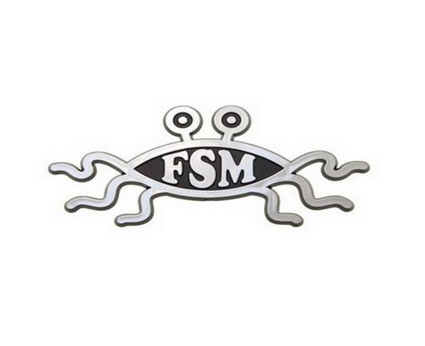 

fsm flying spaghetti monster car emblem0123456789105730172, Gray