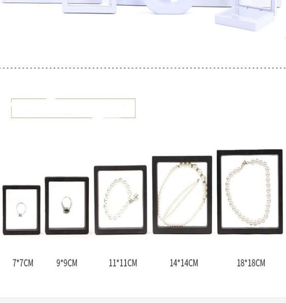 

mix jewelry transparent pe film display box packing boxes018693219, Black;white