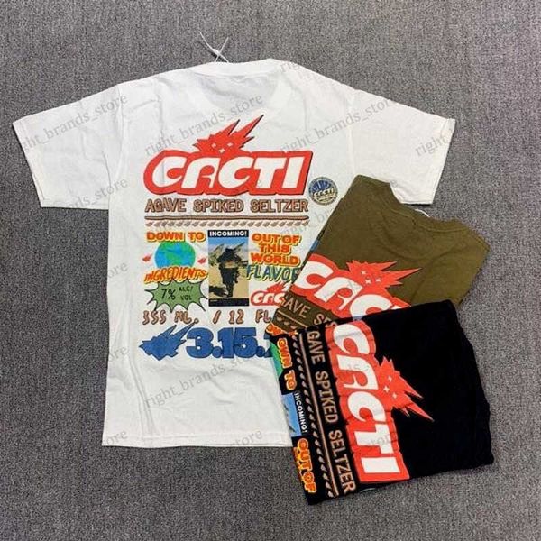 

men's t-shirts 21ss beer splicing t shirt men women funny astroworld tees gothic clothes t shirts t230707, White;black