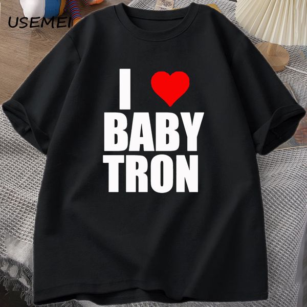 

mens tshirts i love babytron t shirt men rapper tshirt shittyboyz streetwear harajuku cotton casual short sleeve tee y2k oversized 230707, White;black