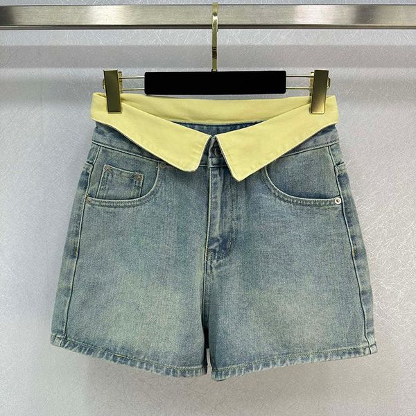 

new fashion denim shorts for women designer blue jeans classic luxury lady trousers casual all match selling summer pants, White;black