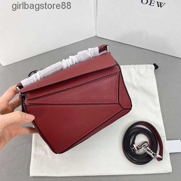 

girl cool bag designer geometry loewsbag bags 2023 pack mini head layer calf leather one puzzles shoulder crossbody 20cm handbags s7yj