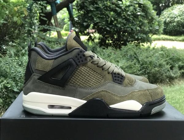 

men womens sneakers 4 craft medium olive basketball shoes 4s medium olive/pale vanilla-khaki- black sail outdoor sports fb9927-200 with orig