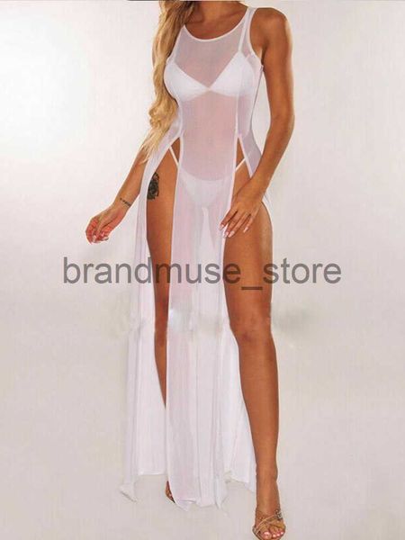 

casual dresses in-x solid beach tunic 2021 mesh swimwear female cover-up women beach sarong women monokini large size sport clothes summer j, Black;gray