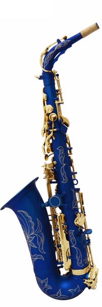 

advanced professional alto eb matt blue lacquer saxophone sax