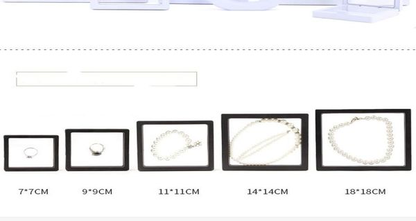 

mix jewelry transparent pe film display box packing boxes019615360, Black;white