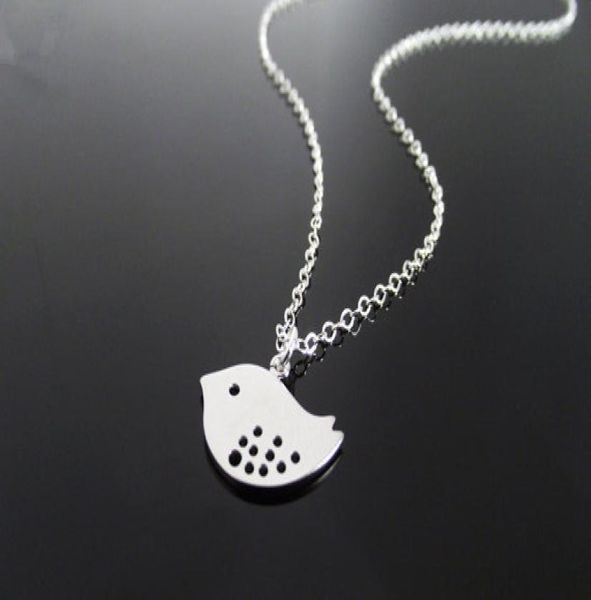 

little sparrow bird chain necklace baby small swallow peace animal fashion cute female lucky woman mother men039s family g5080803, Silver