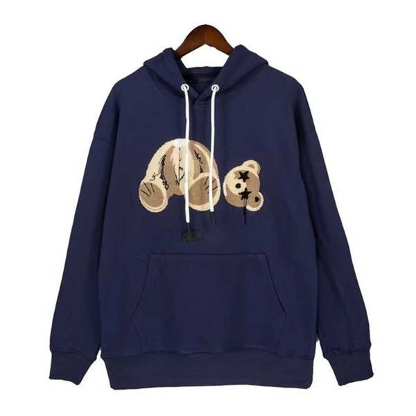 

mens women designer hoodie sweater sweatshirts streetwear jackets palms bear hoodies men's color grey black red pure cotton size s xl x, Black;brown