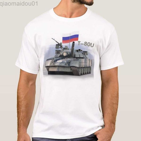 

men's t-shirts russian army t-80u main battle tank t-shirt. premium cotton short sleeve o-neck mens t shirt new s-3xl l230707, White;black