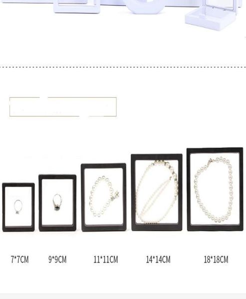 

mix jewelry transparent pe film display box packing boxes015885798, Black;white