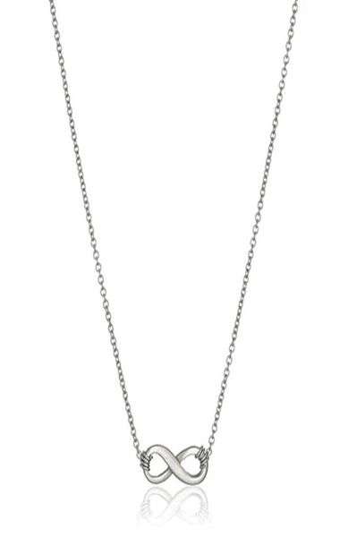 

infinity love pendant necklaces for women goldsilver infinity alloy pendants with gift card fashion necklace jewelry4133685, Silver