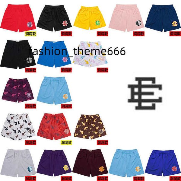 

eric emanuel classic hole style sport shorts plus size men and women high qualith mesh breathable basketball short beach pants 15 styles who, White;black