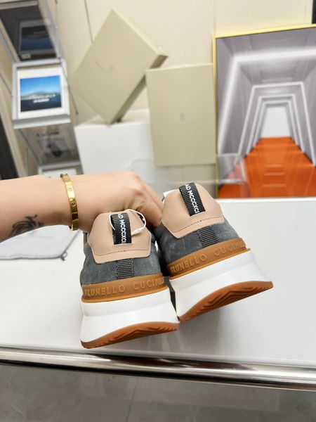 

bc dress shoes male walk shoe new luxury design casual brunello sneakers nubuck designer mocassin large size 45 46 hombre plwd