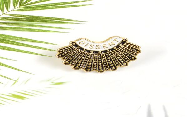 

punk dissent justice enamel pins custom metal black brooches fashion ruth bader ginsburg button badge female jewelry gift for girl2281396, Gray
