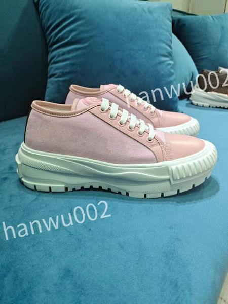 

r flat sneaker trainer casual shoes canvas leather white letter overlays fashion platform mens womens low sneakers dc220517, Black