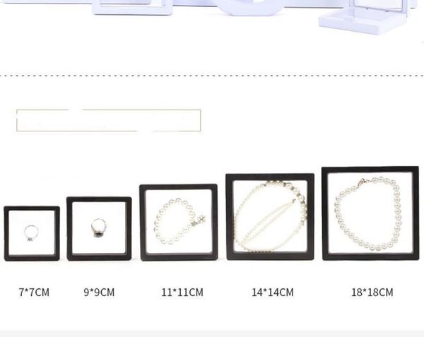 

mix jewelry transparent pe film display box packing boxes017948036, Black;white