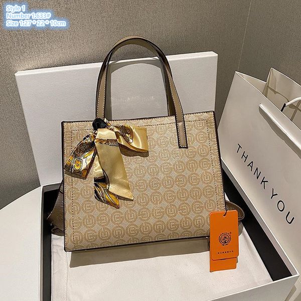 

Factory wholesale ladies shoulder bags 4 colors, large capacity, wear-resistant contrast leather handbag elegant polka dot Tote bag sweet bow ribbon handbags, White-630#