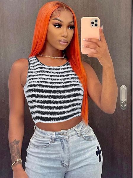 

women's tanks camis wholesale summer outfits y2k clothes streetwear patchwork tank black white t shirts o neck sleeveless crop casual t
