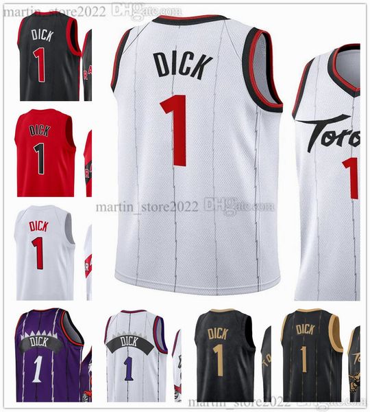 

1 gradey dick basketball jerseys 2023 draft pick no.13 men women youth, Black;red