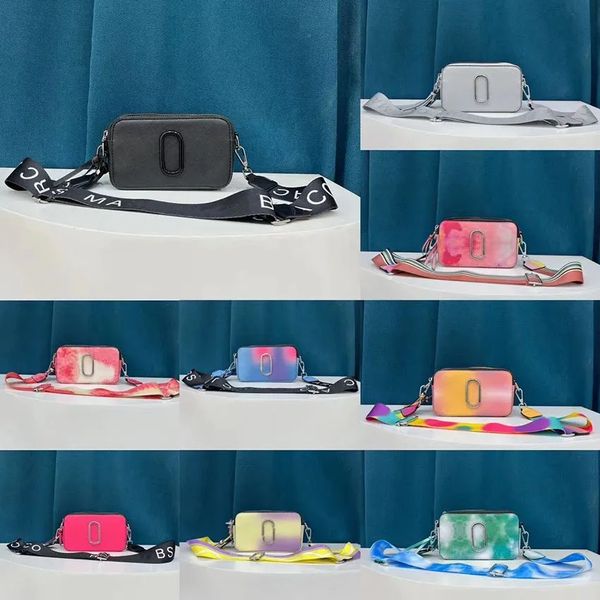 

leather tote bag snapsdesigners messenger for women crossbody camera bag double zip color matching casual wide strap shoulder bags ladies