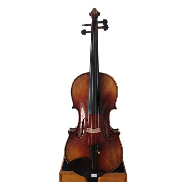 

4/4 violin stradi model 1 pc flamed maple back spruce hand carved k3102