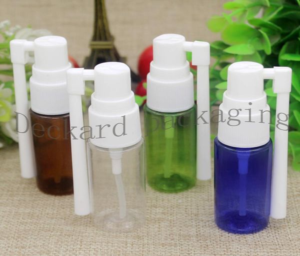

100pcs 15ml pstic pointed cap rotation vial nasal spray mist atomizer containers pharmaceutical nose refilble bottles1376279