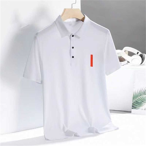 

mens polos casual shirt cotton t-shirt lapel neck short polo man tees designer tshirts asian size m-5xl 8hpn, White;black