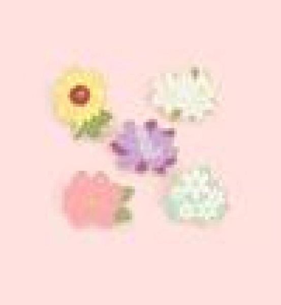 

backyard garden enamel pins custom plants lily daisy lilac brooches lapel badges bag cartoon jewelry gift for friends9000082, Blue