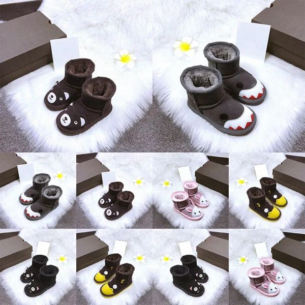 

designer kids shoes uggi genuine leather classic toddler sneaker shoe australia youth kid infants boots baby boys girls cowhide warm snl0ij#, Black