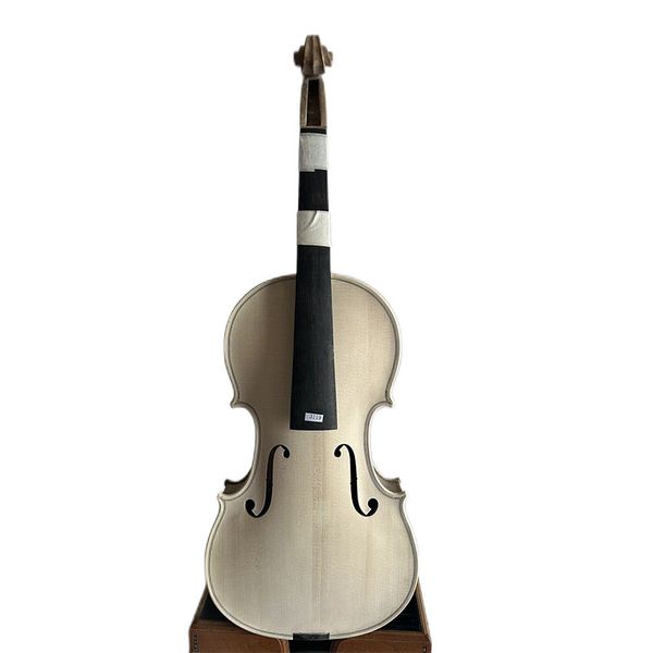 

4/4 violin unvarnished bird eye maple wood back old spruce hand carved 3119