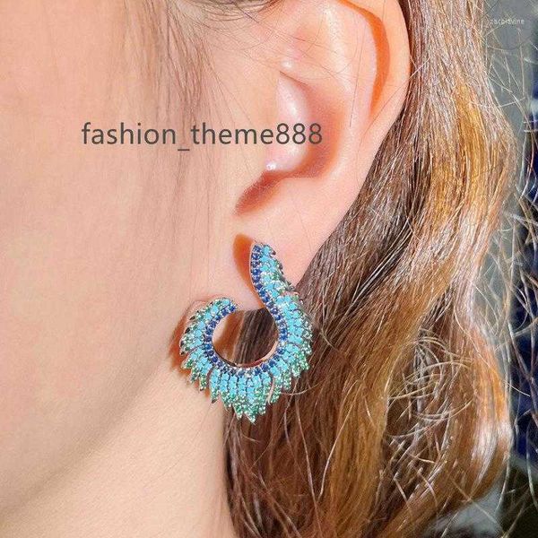 

dangle earrings sale 2023 elegant bohimia creative feather drop for women, Silver