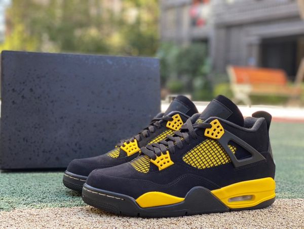 

mid black and yellow thunder god basketball shoes from men us 7-13 size 40-47