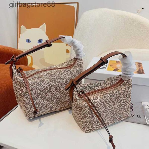 

embroidery cool designer shoulder loewsbag bags jacquard girl cubi handbag lunch bag armpit box autumn stripe women ithy