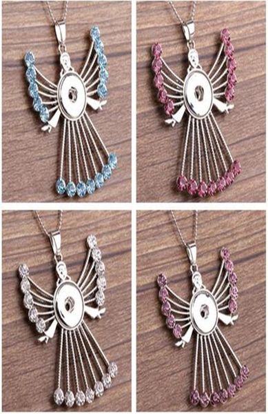 

2016 birds pattern diy noosa pendant for necklaces 4colors stainless steel asuka snap rhinestone pendants for snap buttons6333601, Silver