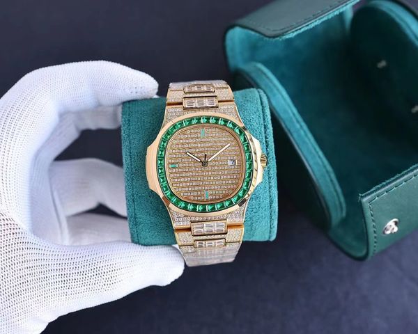 

luxury designer watches sport nautilus 5980/1a-019 white dial cal.ch 28-520 c chronograph mechanical 5980 mens watch sapphire