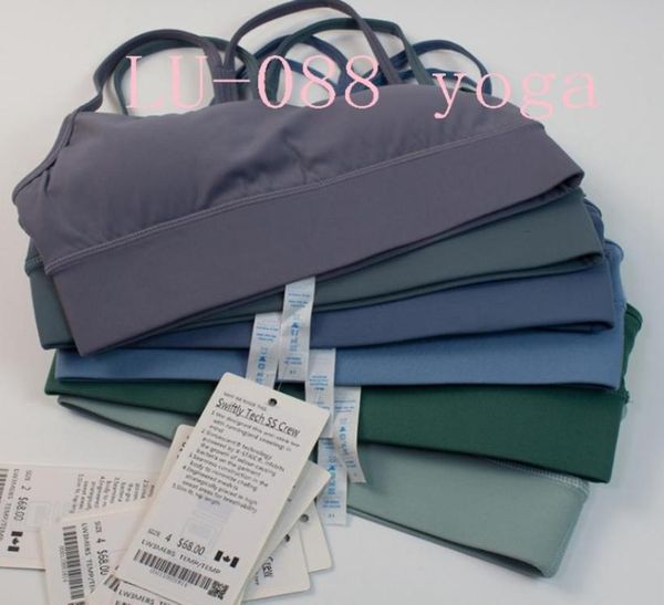 

fitness lu088 running street women camisoles tanks yoga bra sports beauty back vest harness training yoga gym woman clothes q6282465, Black;white