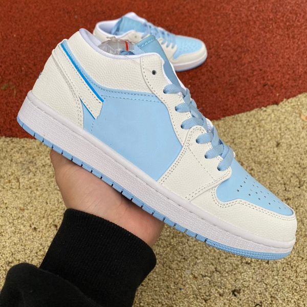

1low ice blue vintage basketball shoes from women men us 4y-12 size 36-46