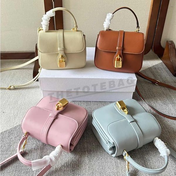 

new mini tabou in smooth leather shoulder bag handbag luxury designer fashion black flap crossbody with decorative lock and snap button