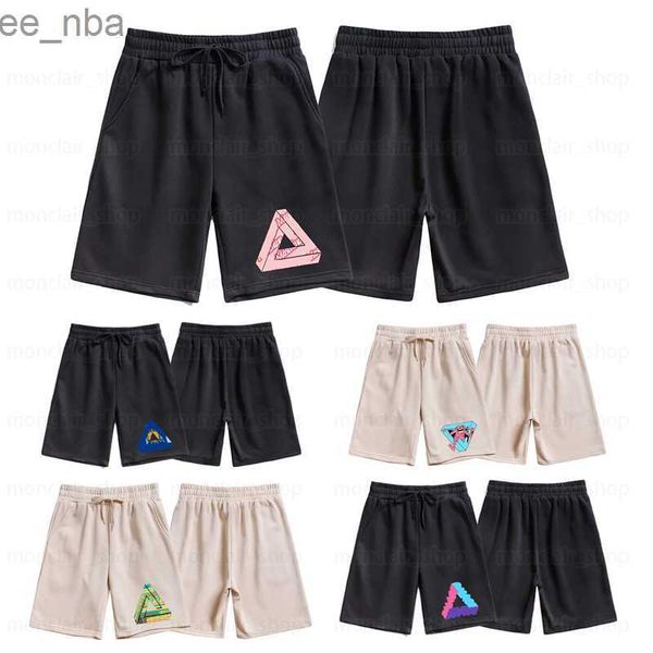 

mens shorts designer large triangle printing loose quarter pants comfortable fabric classic style womens shorts couple shorts, White;black