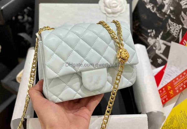 

designer bag shoulder woc crossbody bags luxury brand fashion small square classic lingge women's leather designer little golden ball q